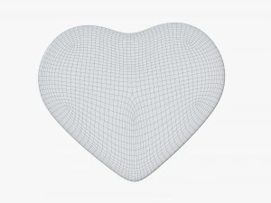 metal tin heart shaped 3D Model