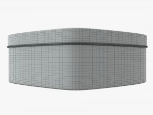 metal tin heart shaped 3D Model