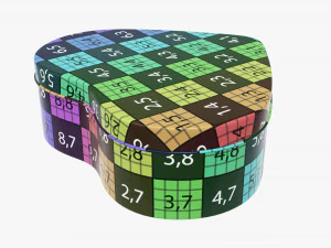 metal tin heart shaped 3D Model