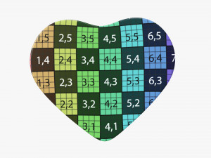 metal tin heart shaped Modelo 3D