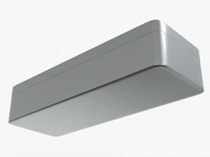 metal tin box rectangular shape 3D Model