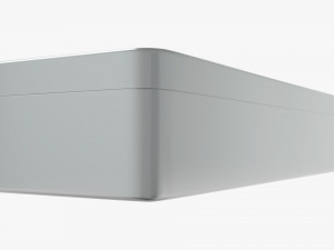 metal tin box rectangular shape Modèle 3D