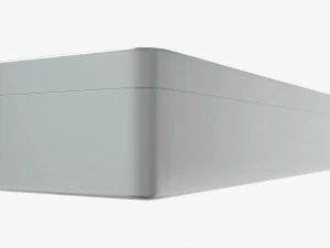 metal tin box rectangular shape 3D Model