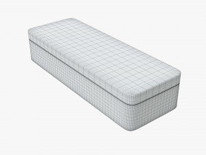 metal tin box rectangular shape Modèle 3D