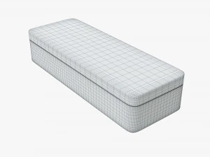 metal tin box rectangular shape 3D Model