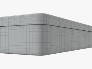 metal tin box rectangular shape Modèle 3D