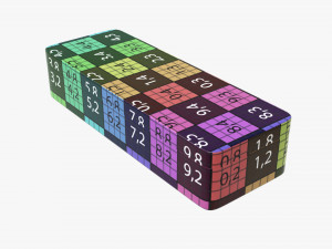 metal tin box rectangular shape Modèle 3D