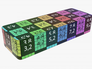 metal tin box rectangular shape Modèle 3D