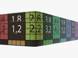 metal tin box rectangular shape 3D Model