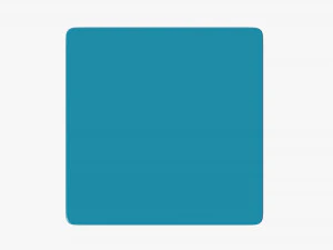 tin box rectangular shape flat 3D Model
