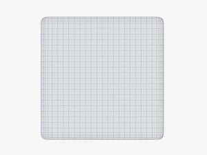 tin box rectangular shape flat 3D Model