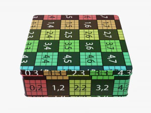 tin box rectangular shape flat 3D Model