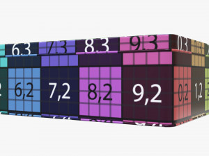 tin box rectangular shape flat Modèle 3D