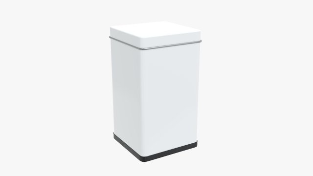 tin can rectangular shape tall 3Dモデル .c4d .max .obj .3ds .fbx .stl .blend