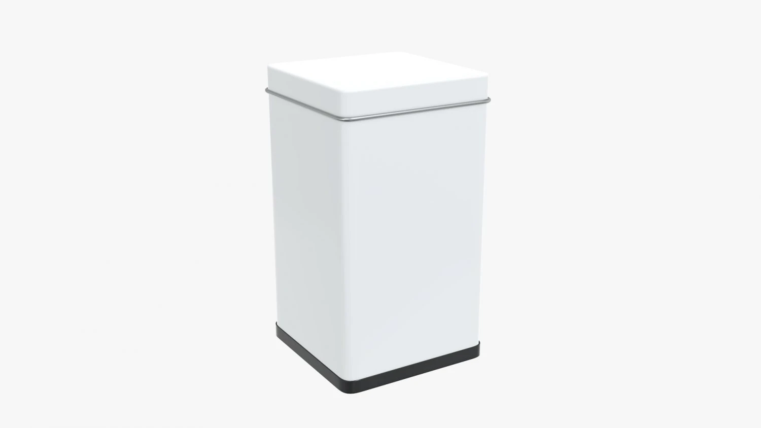 tin can rectangular shape tall 3D Model .c4d .max .obj .3ds .fbx .stl .blend 