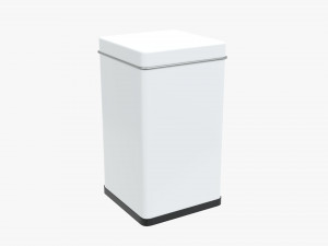 tin can rectangular shape tall Modelo 3D