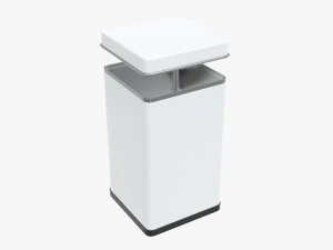 tin can rectangular shape tall 3D Model