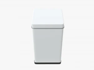 tin can rectangular shape tall 3D Model