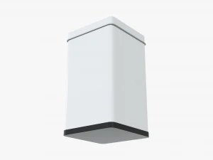 tin can rectangular shape tall 3D Model