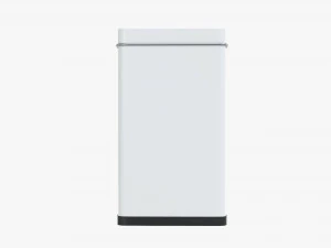 tin can rectangular shape tall 3D Model