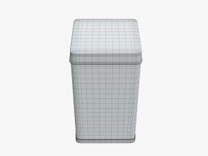 tin can rectangular shape tall 3Dモデル