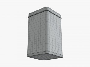 tin can rectangular shape tall 3Dモデル
