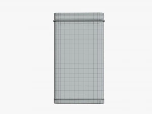 tin can rectangular shape tall 3D Model