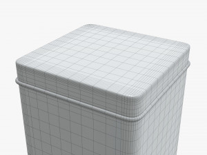tin can rectangular shape tall 3Dモデル