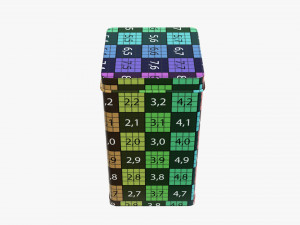 tin can rectangular shape tall 3Dモデル