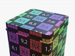 tin can rectangular shape tall 3Dモデル
