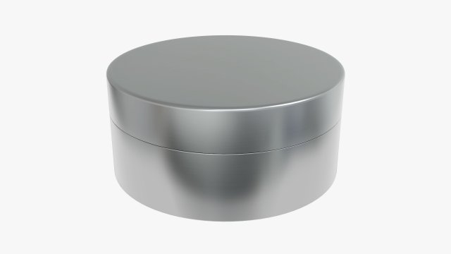 metal tin can round Modello 3D .c4d .max .obj .3ds .fbx .stl .blend 