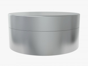 metal tin can round Modello 3D