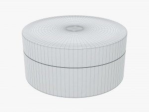 metal tin can round Modello 3D