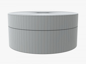 metal tin can round Modello 3D