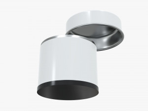 round metal tin can tube shape 3Dモデル