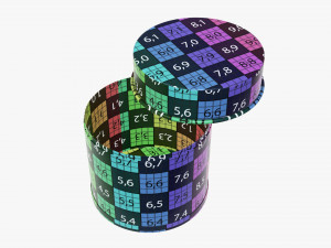 round metal tin can tube shape 3Dモデル
