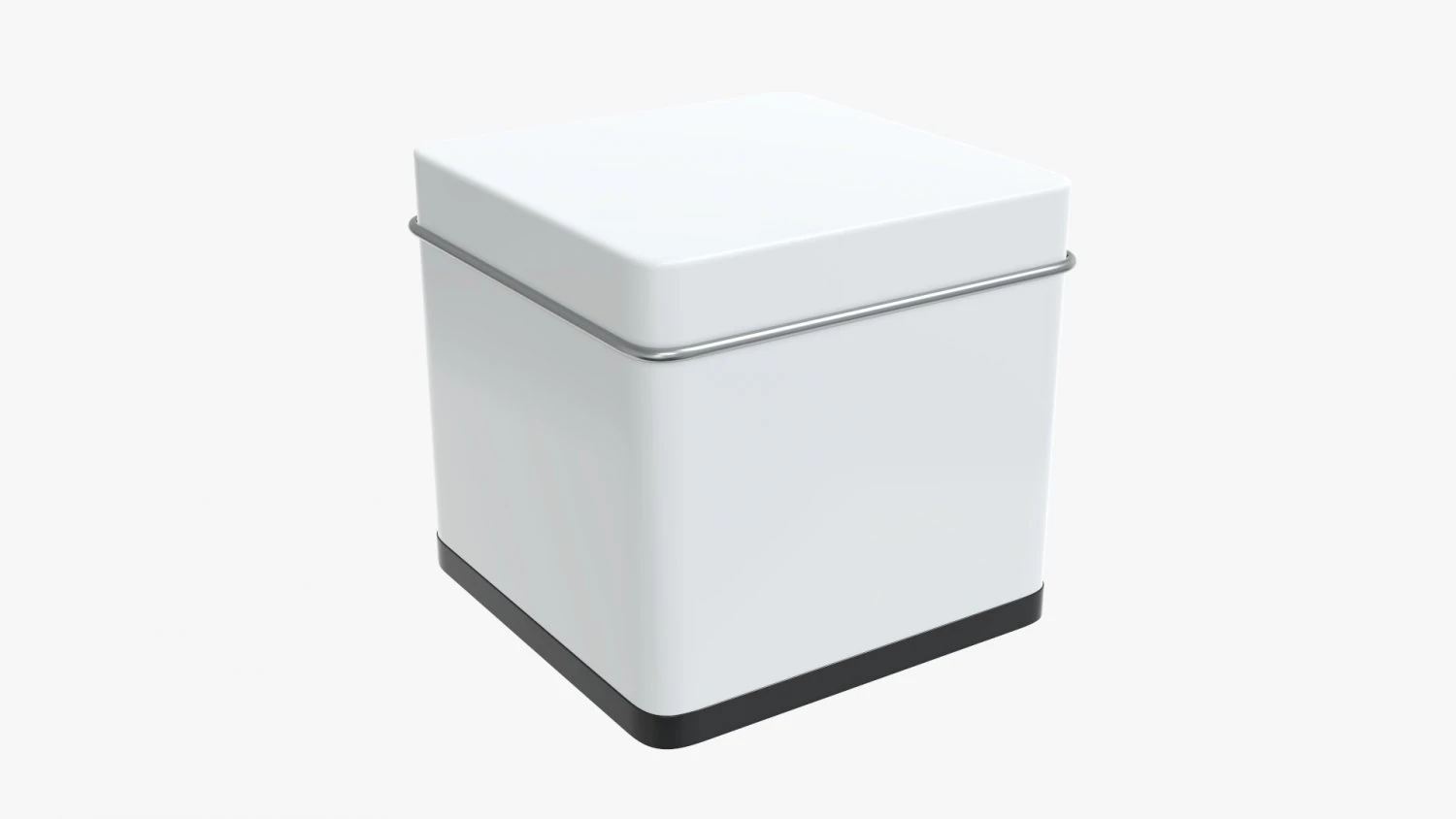 square metal tin can 3D Model .c4d .max .obj .3ds .fbx .stl .blend