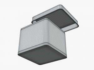 square metal tin can Model 3D