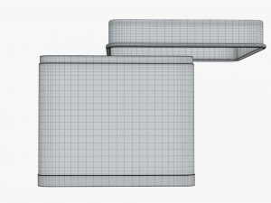 square metal tin can Model 3D