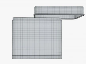square metal tin can 3D Model