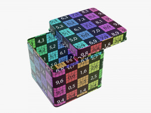 square metal tin can Model 3D