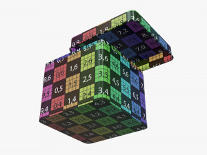 square metal tin can Model 3D