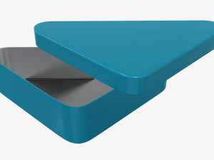 triangular metal tin can Model 3D