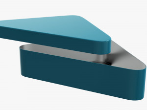 triangular metal tin can Model 3D