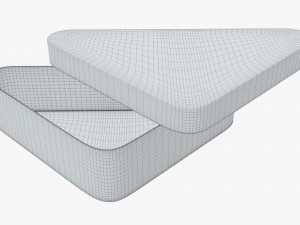 triangular metal tin can Model 3D