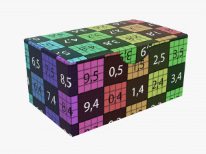gift paper box 02 Modelo 3D