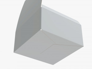 opened paper gift box 3D Model