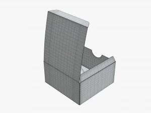 caja de regalo de papel abierta Modelo 3D