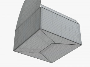 opened paper gift box 3D Model