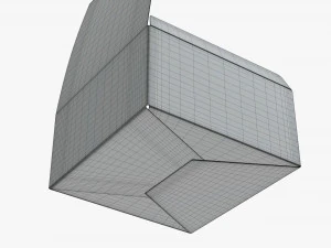 caja de regalo de papel abierta Modelo 3D